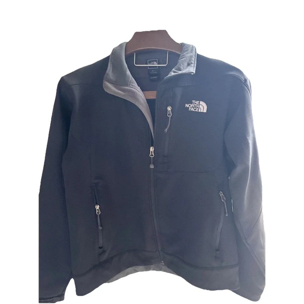The North Face Medium Apex Men's Jacket Black Full Zip Wind Resistant Waterproo